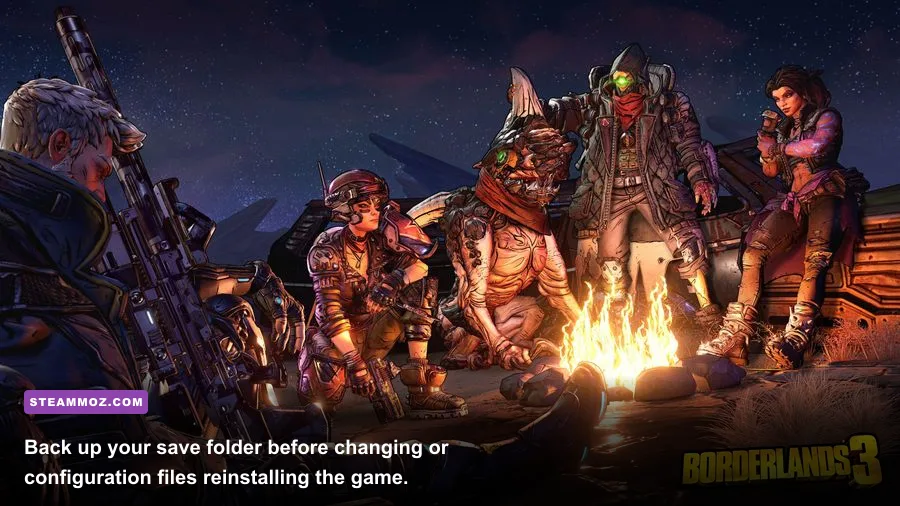 Borderlands 3 PC save file folder location in Documents My Games