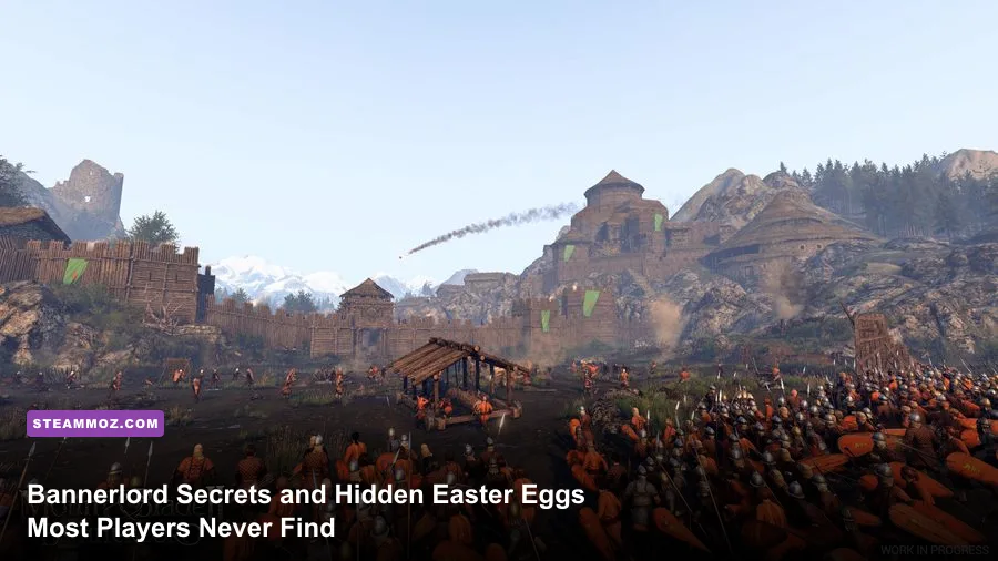 Panoramic view of Calradia in Mount and Blade II Bannerlord showcasing medieval castles and landscapes