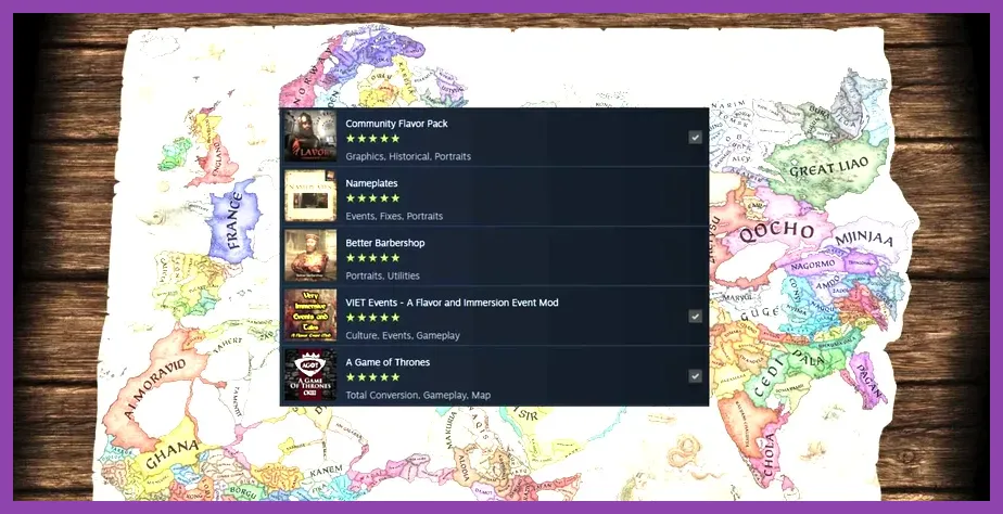 Crusader Kings 3 mod manager and load order