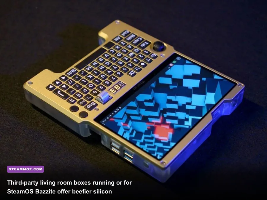 Compact living room mini PC operating as a dedicated SteamOS gaming console