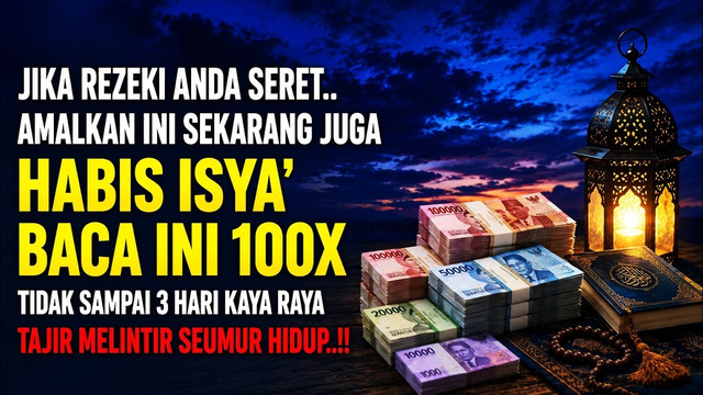 🌙 MALAM INI HABIS SHOLAT ISYA COBA BACA 100X ZIKIR INI! REZEKI KEKAYAAN MENGALIR TANPA HENTI
