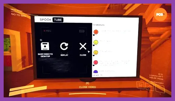 SpookTube interface showing viral views in Content Warning