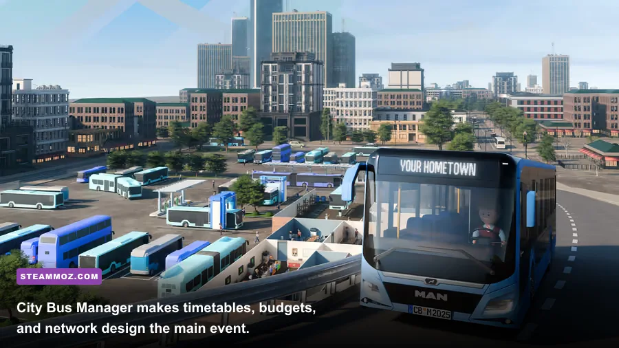 City Bus Manager depot and route planning interface