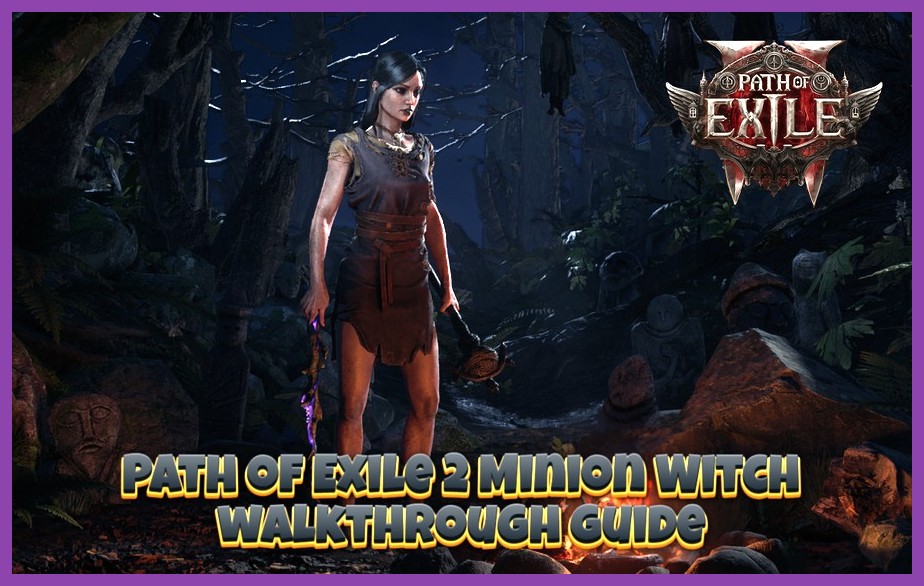 Witch class commanding skeleton minions and spirit persistent aura skills