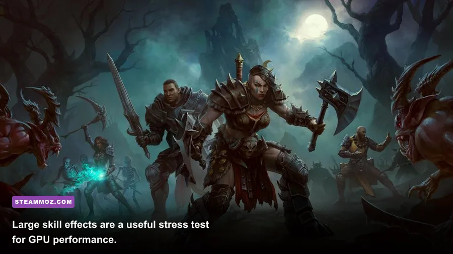 Diablo Immortal Crusader casting Consecration during a boss fight