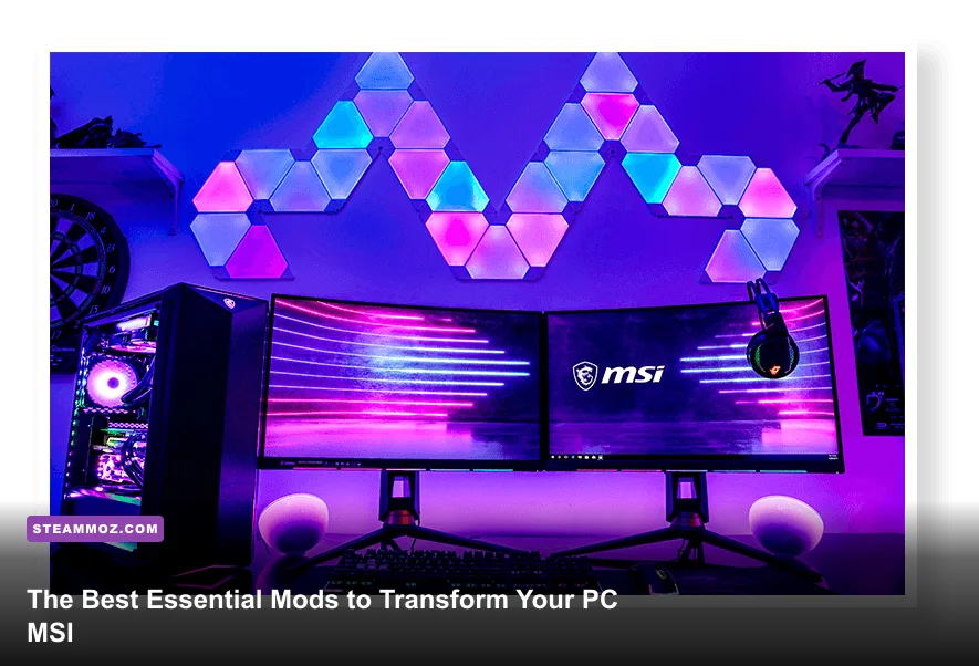 High-end MSI gaming PC build with custom cooling and RGB lighting