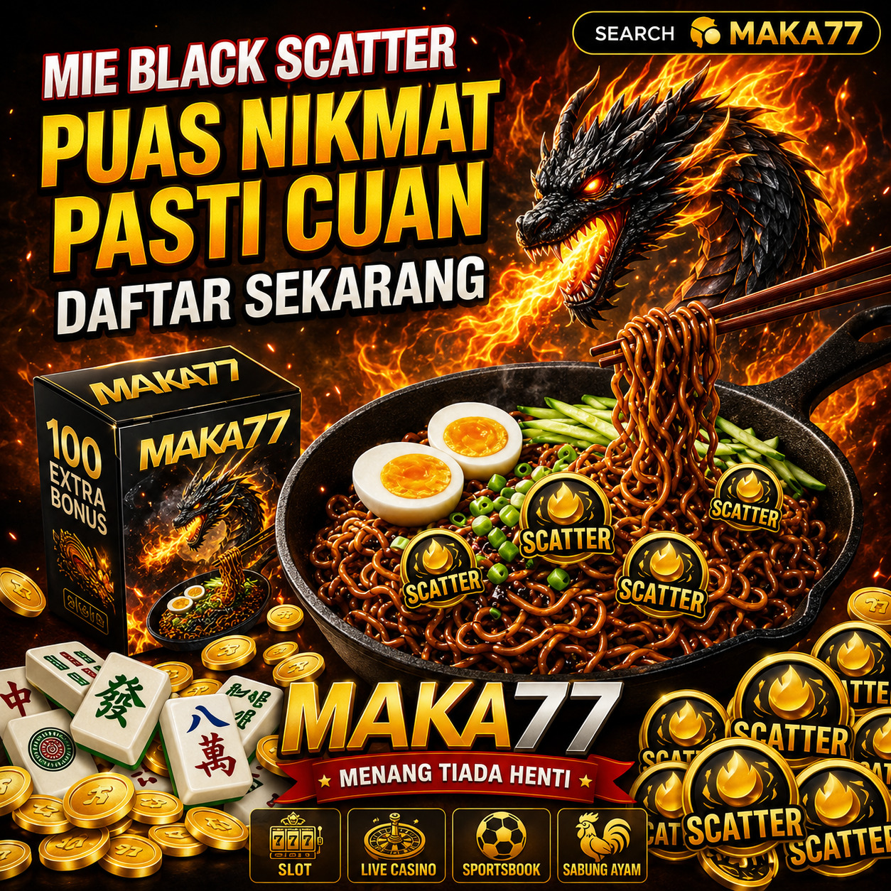 MAKA77: Link Premium Situs Slot Gacor Mahjong Ways 2 Scatter Hitam Ter