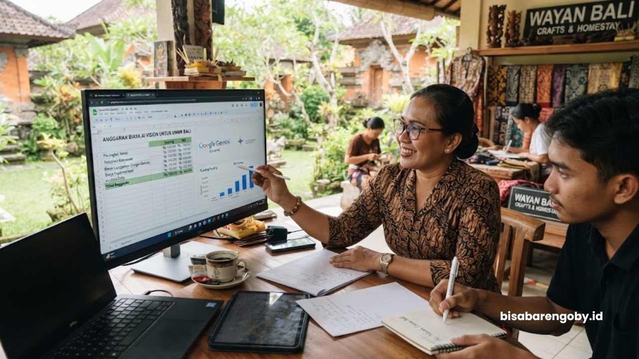 Pemilik bisnis pariwisata memproyeksikan anggaran biaya AI Vision untuk UMKM di Bali berbasis Gemini