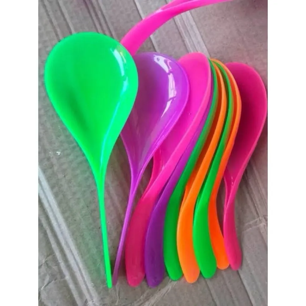 HSO - CENTONG SENDOK NASI SAYUR LAUK SOUVENIR HADIAH ACARA PERNIKAHAN PLASTIK / CENTONG NASI PELANGI MURAH - Gambar 2