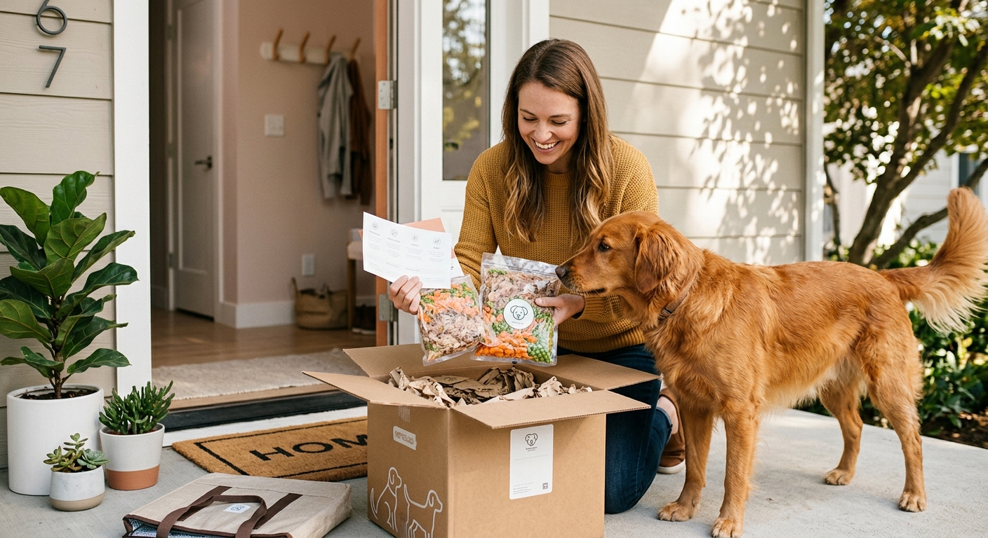 Fresh dog food delivery brings convenience and tailored meals for your pet