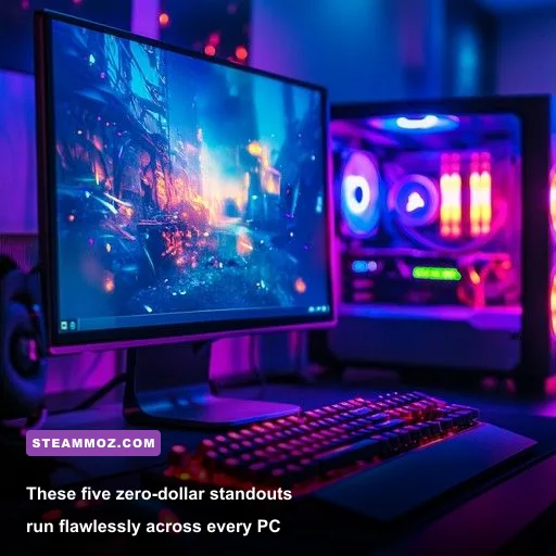PC gaming desktop displaying hidden gem indie titles