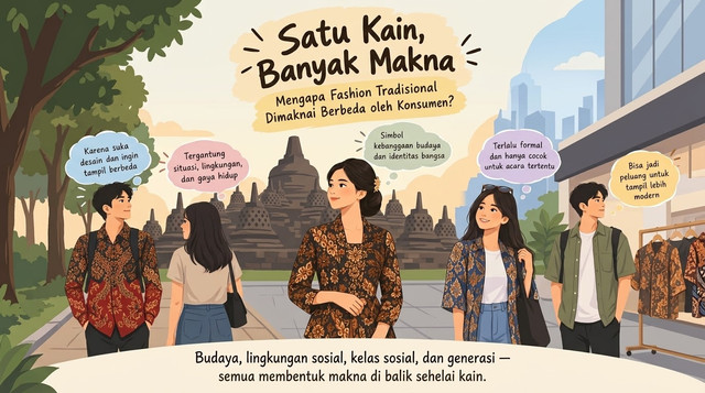 Satu Kain, Banyak Makna: Mengapa Fashion Tradisional Dimaknai Berbeda oleh Konsumen?