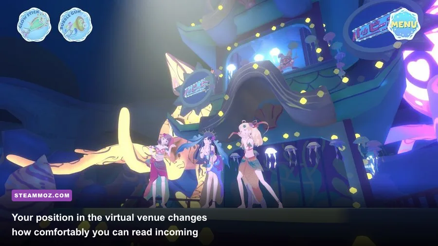 Hop Step Sing HopSummer 2nd VR stage viewed from the audience