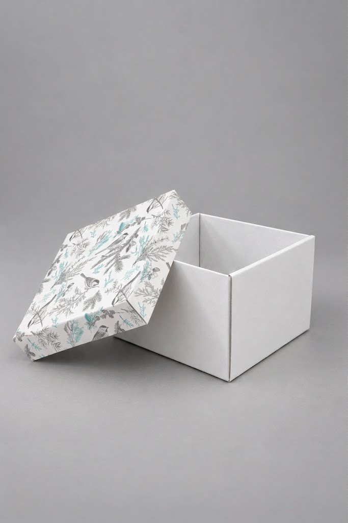 Подарочный набор с принтом зимних птиц, Paperibox Алматы