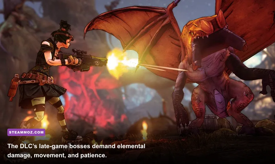 Ancient Dragons of Destruction boss fight in Tiny Tina's Assault on Dragon Keep