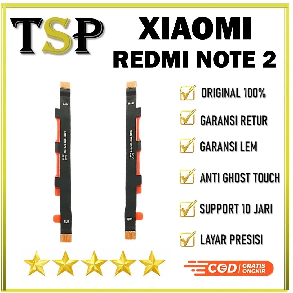 FLEXIBEL / FLEXIBLE / FLEKSIBEL BOARD / CONNECT XIAOMI REDMI NOTE 2 ORIGINAL 100%
