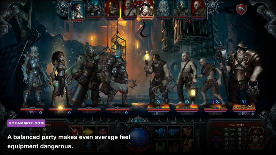 Iratus Lord of the Dead undead minions fighting enemies in a dungeon battle