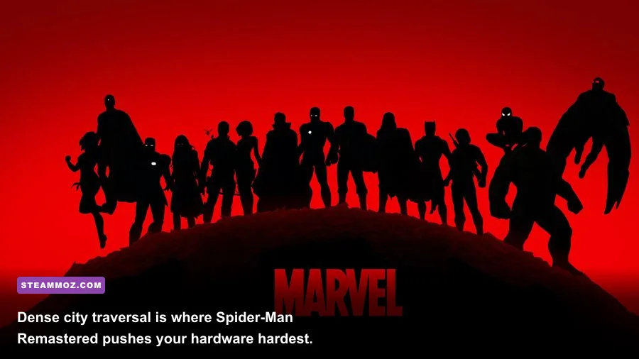 Marvel's Spider-Man Remastered PC benchmark gameplay in Manhattan at 1080p