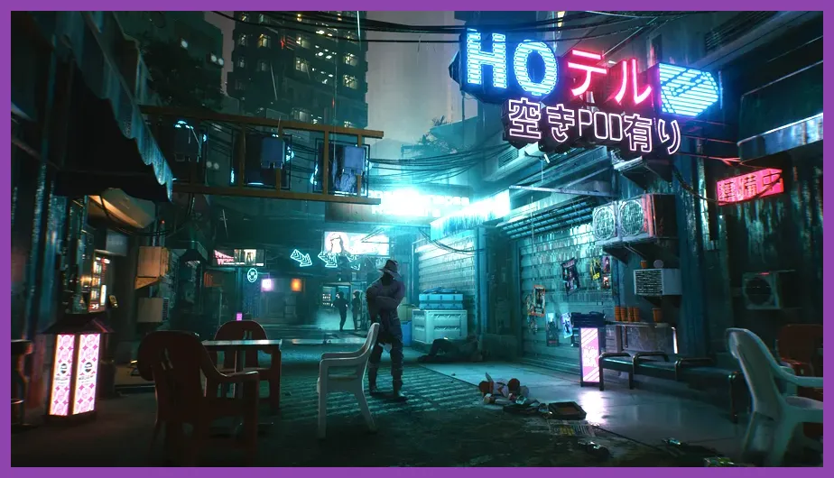 Cyberpunk 2077 Night City open-world gameplay running on Steam Deck