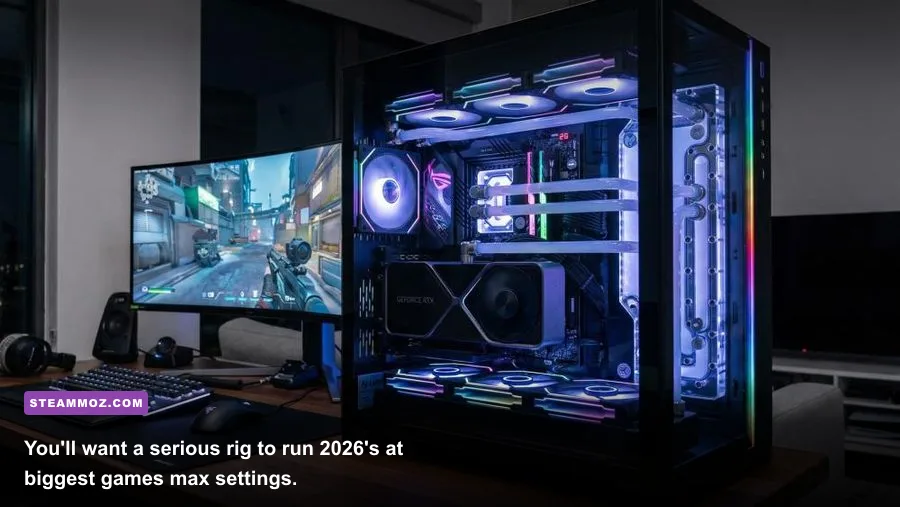 High-end gaming PC rig built for 2026 releases