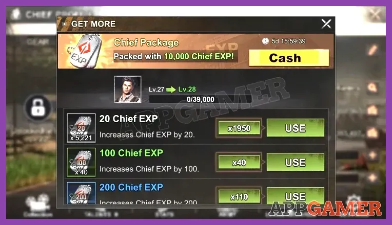 State of Survival Platinum Gift Box containing chief gear materials