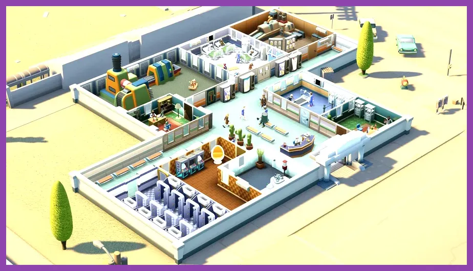 Alien patients being treated in Two Point Hospital Close Encounters