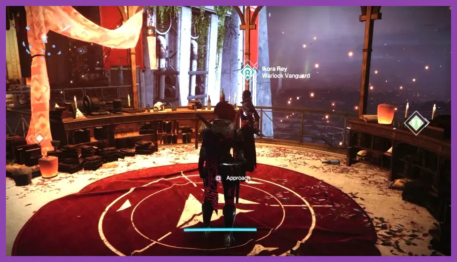 Destiny 2 Tower Courtyard with Zavala Ikora Rey and Banshee-44