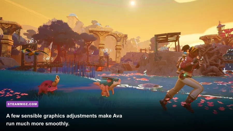 Creatures of Ava running on PC with colorful environmental detail