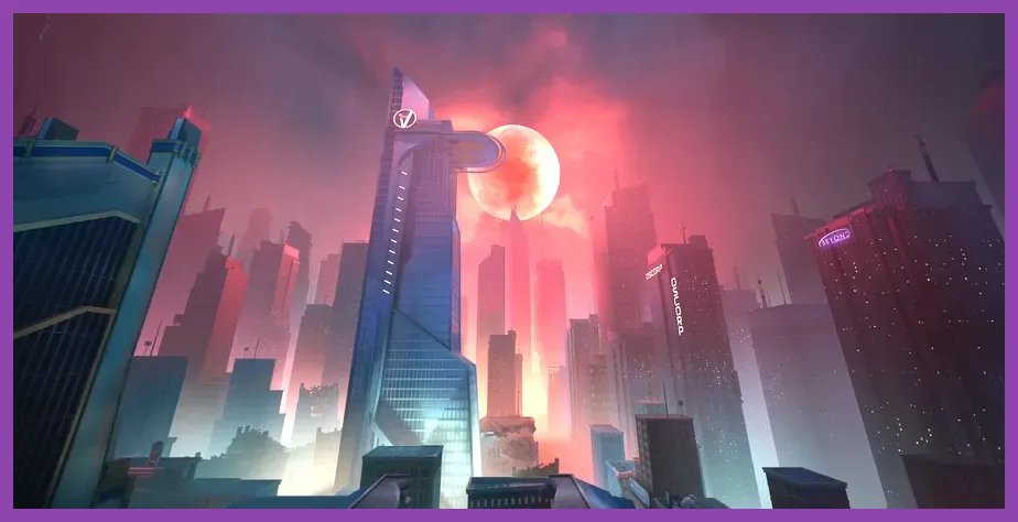 Futuristic destructible map environment in Marvel Rivals