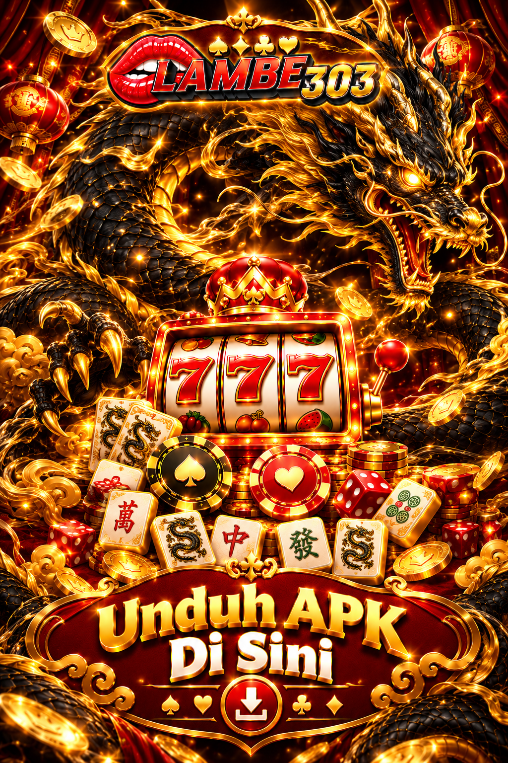 LAMBE303 Golden Dragon Casino 777 Banner