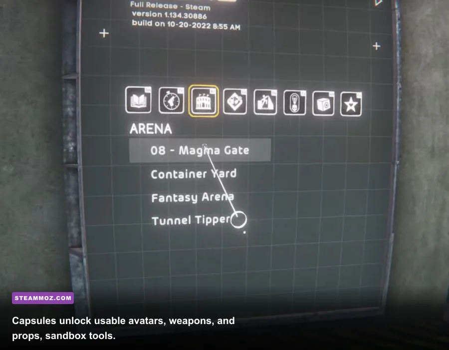 BONELAB avatar collectible capsule and unlock display
