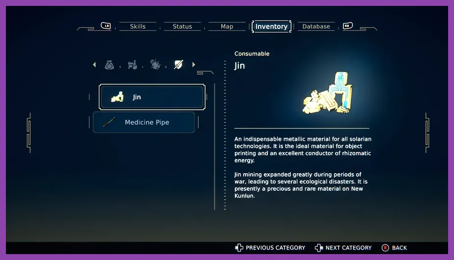 Nine Sols jade slots and equipment customization screen