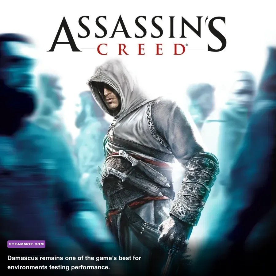 Altaïr moving across Damascus rooftops in Assassin's Creed Director's Cut