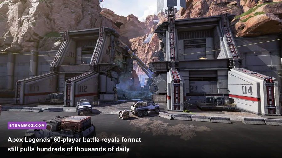 Apex Legends squad fighting in Kings Canyon