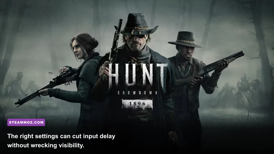 Hunt Showdown 1896 PC graphics settings menu showing performance options