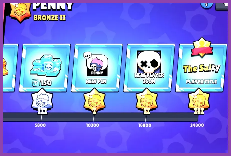 Brawl Stars profile progression and mastery screen