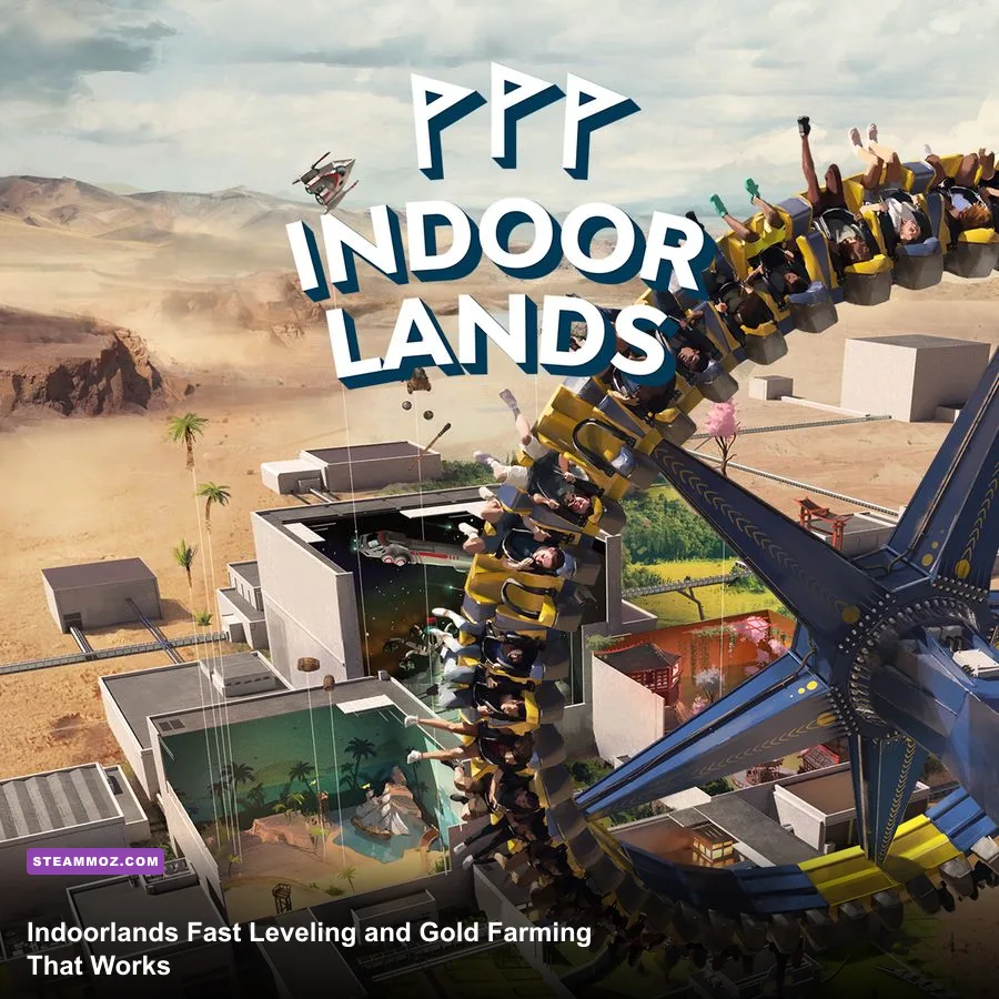A busy Indoorlands indoor amusement park filled with attractions and guests