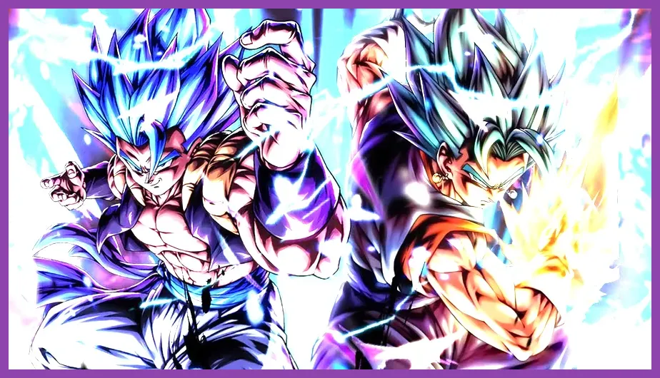 Dragon Ball Legends Fusion Warrior team featuring Ultra Vegito Blue and Ultra Gogeta Blue