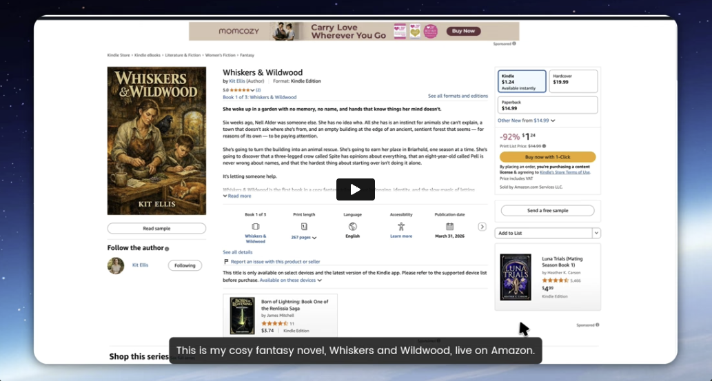 AI Novel System — Amazon Bestseller Proof