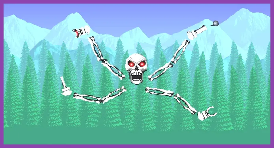 Fighting mechanical bosses in Terraria Hardmode