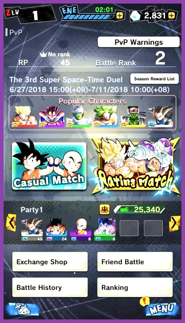 Dragon Ball Legends boss shield breaking phase