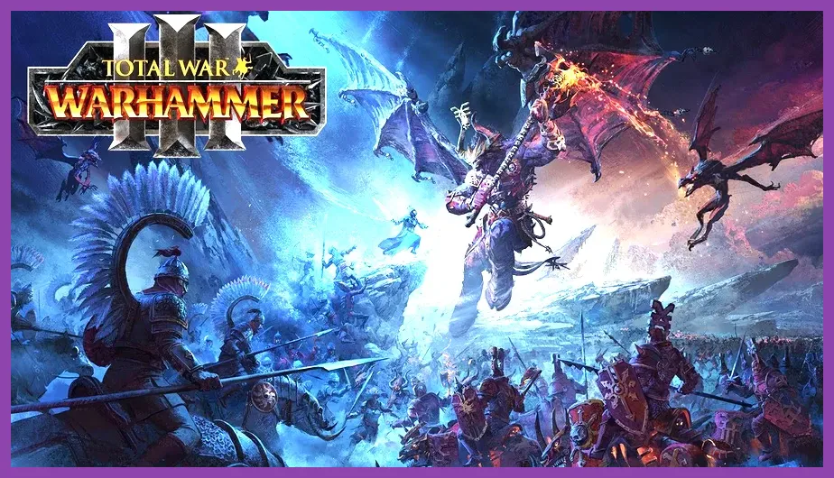 Legendary heroes in combat during Total War Warhammer 3