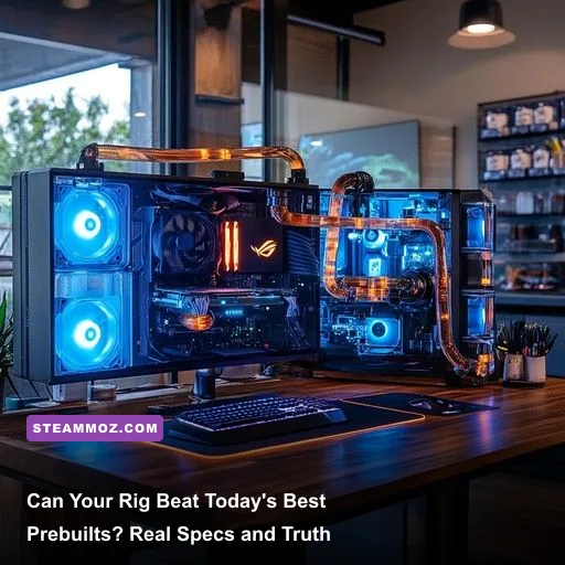 High-end custom gaming PC interior showcasing modern liquid cooling and high-performance GPU