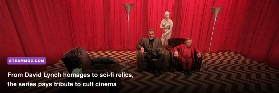 The hidden room in Saints Row paying homage to the Black Lodge from Twin Peaks