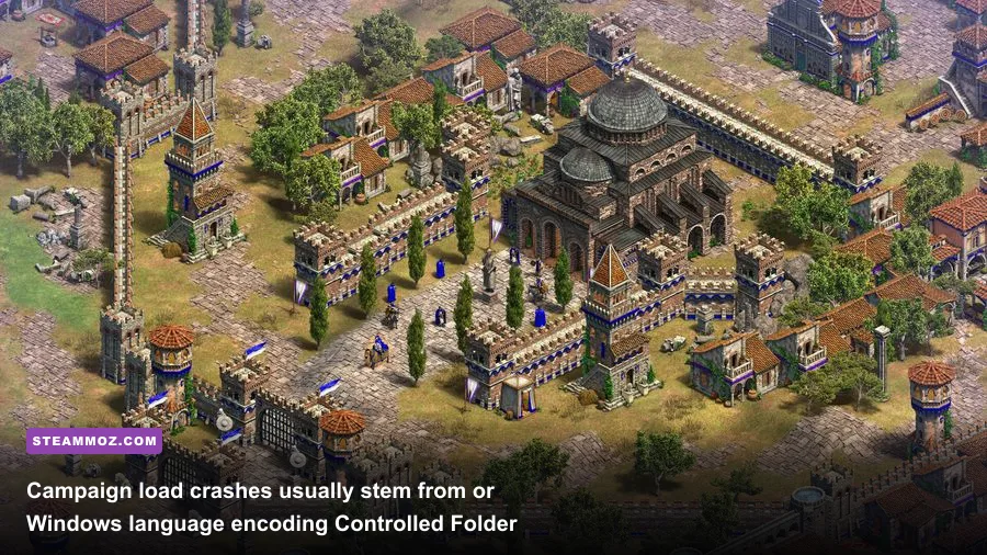 Campaign selection map in Age of Empires Definitive Edition