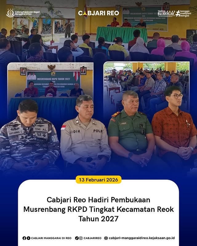 Pembukaan Musrenbang RKPD Tingkat Kecamatan Reok Tahun 2027