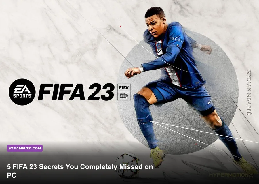FIFA 23 PC gameplay showing a packed football stadium