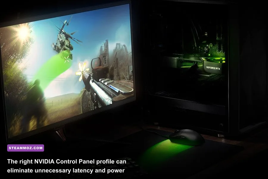 NVIDIA Control Panel settings for an RTX 3060 gaming PC