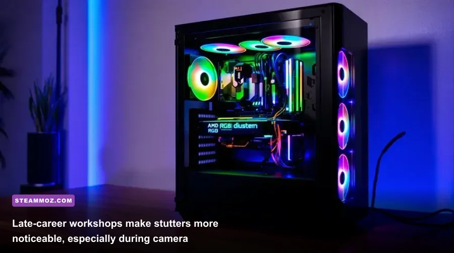 PC Building Simulator 2 career mode workshop filled with custom PC builds