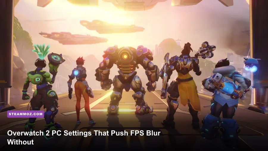 Overwatch 2 Steam PC match on Ilios with heroes fighting near the well